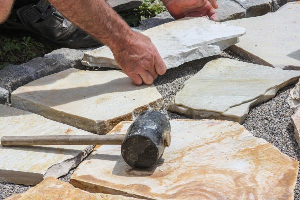 Stone Sidewalk Installation in Rochester